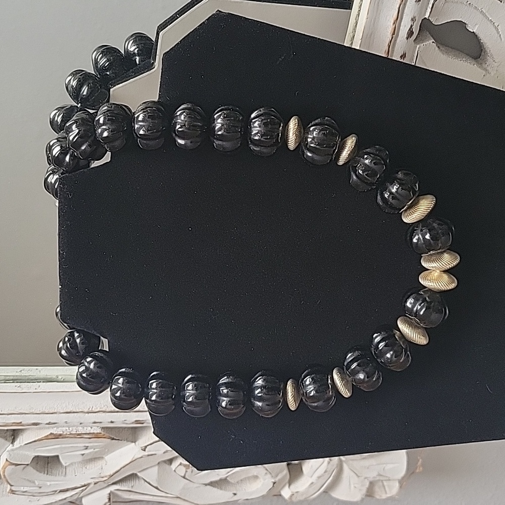 Black Onyx and Sterling silver Necklace